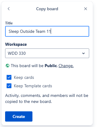 Copy Board Settings