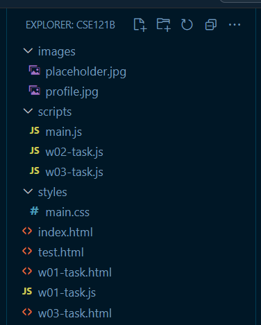 Example File and Folder Structure