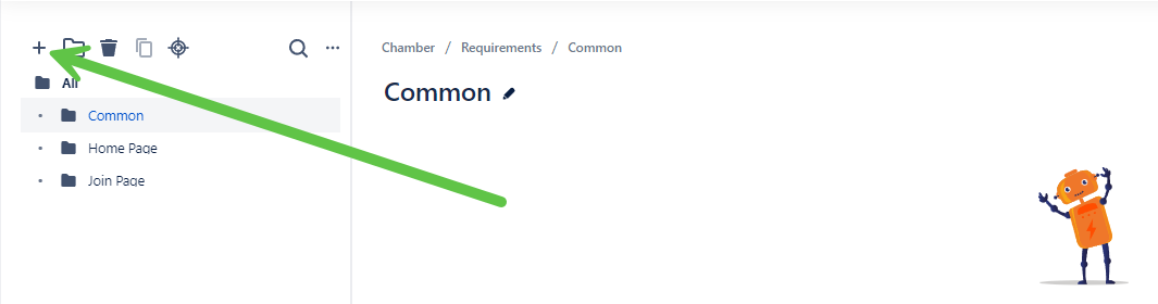 Jira requirements screen.
