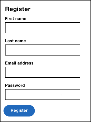 Image of an example registration form.