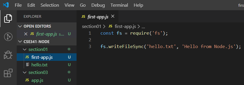 All code for each section, organized in section folders like section01 ...