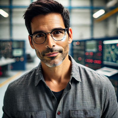 AI rendering of a portrait of Roberto Diaz