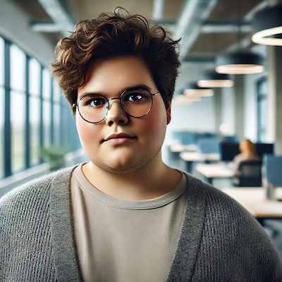 AI rendering of a portrait of Jessie Rowland