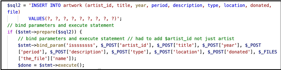 New artwork SQL INSERT example 1