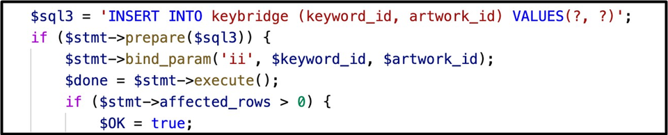 New artwork SQL INSERT example 2