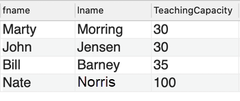 Query 9 result set