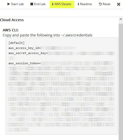 Example of AWS Token Box