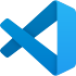 Ícone oficial do Visual Studio Code.