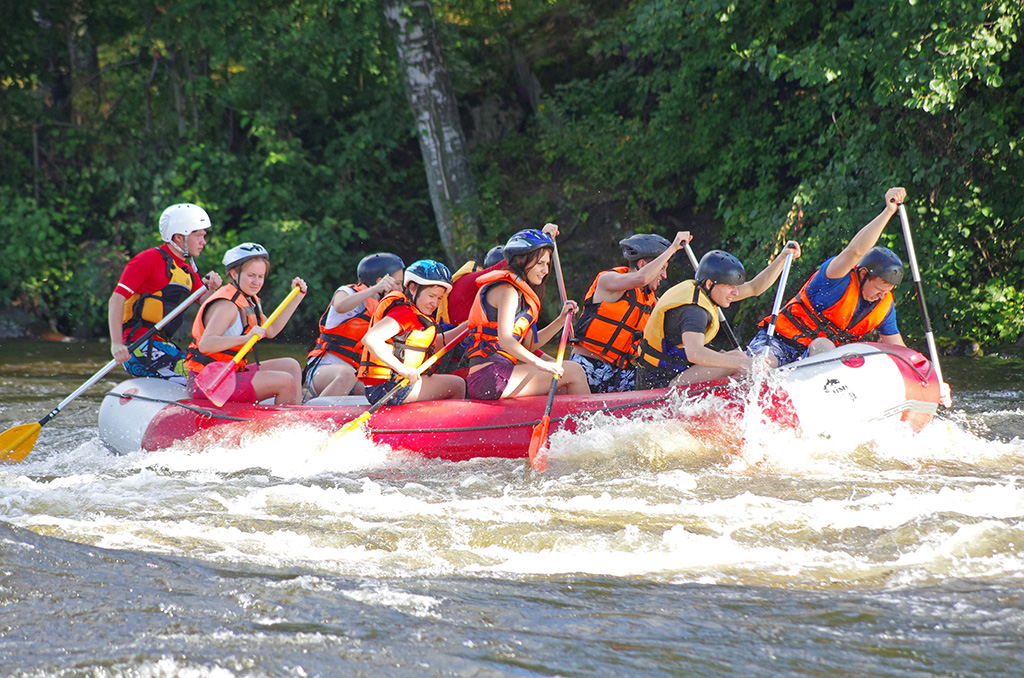 Imagens de Amostra do Site de Rafting