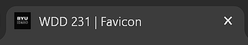 Exemplo de favicon